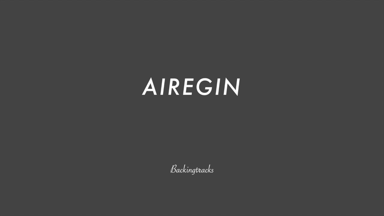 AIREGIN chord progression (slow) - Backing Track Play Along Jazz Standard Bible