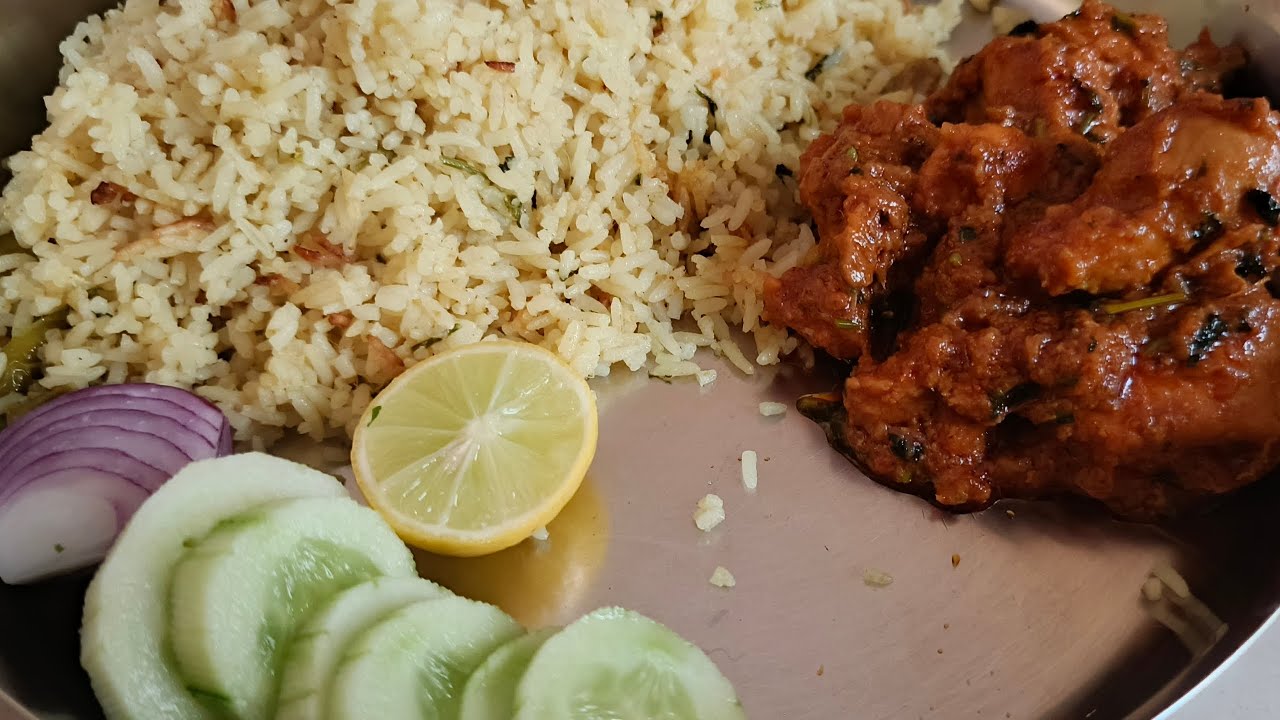 KobbariAnnam🍛➕ChickenCurry🍲 Ultimate combo🔥#Coconutrice #Chickencurry #villagestylecooking #Desifood
