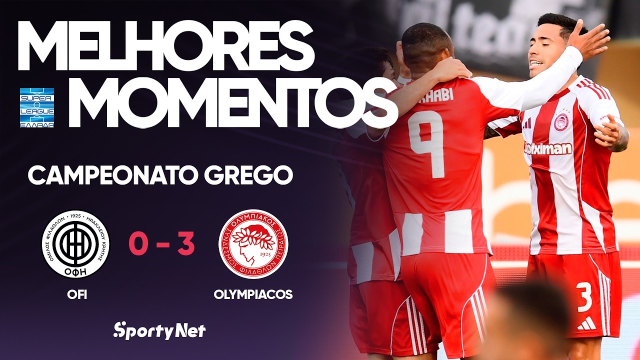 OLYMPIACOS GOLEIA O OFI FORA DE CASA PELO CAMPEONATO GREGO! &ndash; Melhores Momentos