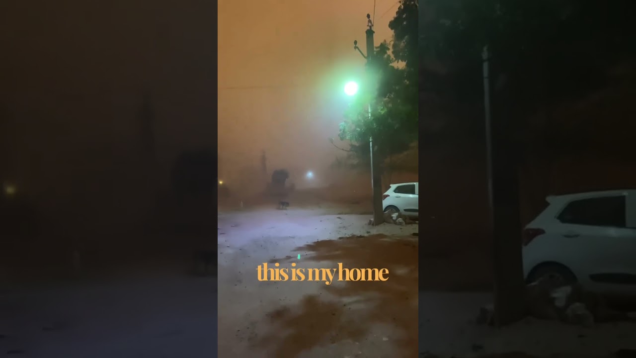 The worst Sand Storm in Rajasthan #rajasthan #storm #bikaner