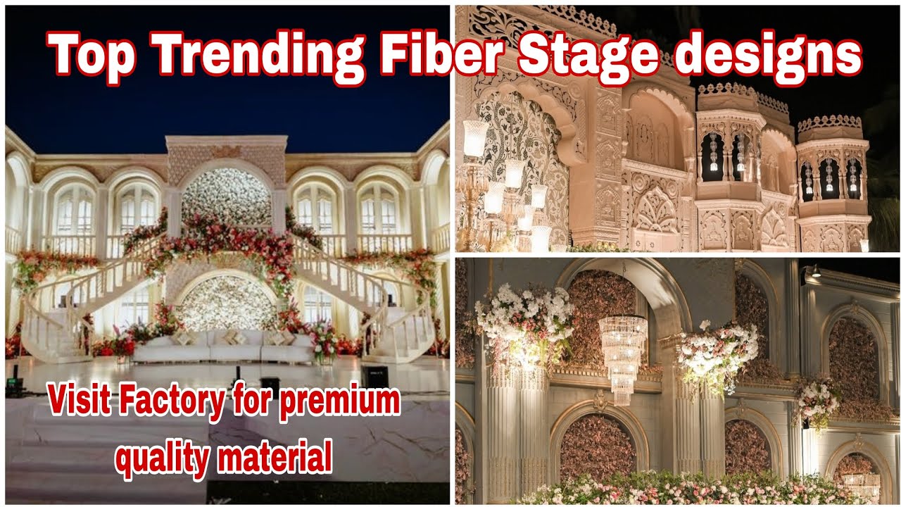 Royal Fiber Stage Gate Design for Weddings & Events | Factory Price | Stage for sale | Sparkle Craft
