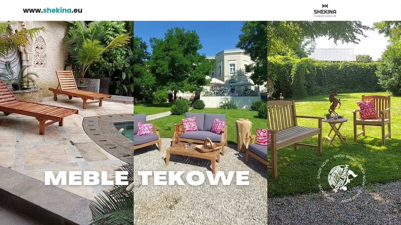 Shekina meble ogrodowe z drewna tekowego