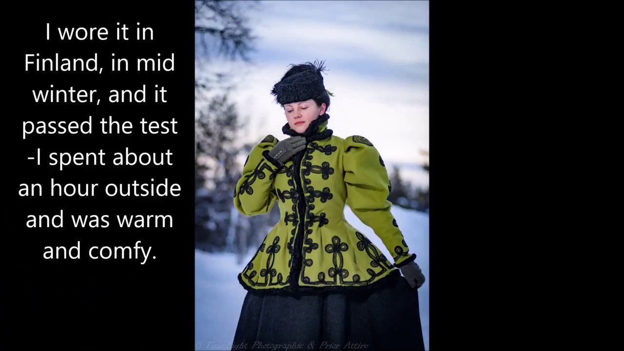 Dressing up for a 1893 winter