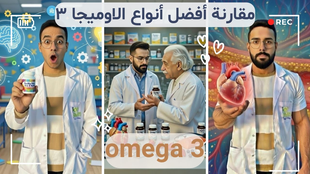 مقارنة اشهر انواع الأوميجا 3 | فوائد الاوميجا 3 وموانع الاستخدام