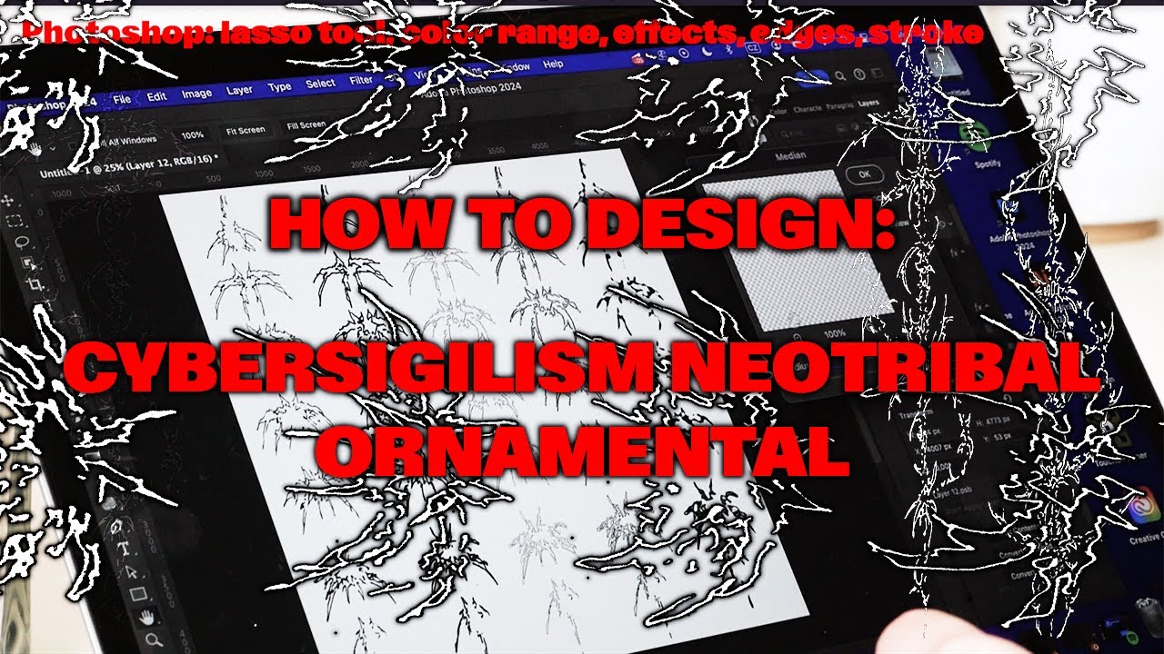 How to design: CYBERSIGILISM NEOTRIBAL ORNAMENTAL Tattoo