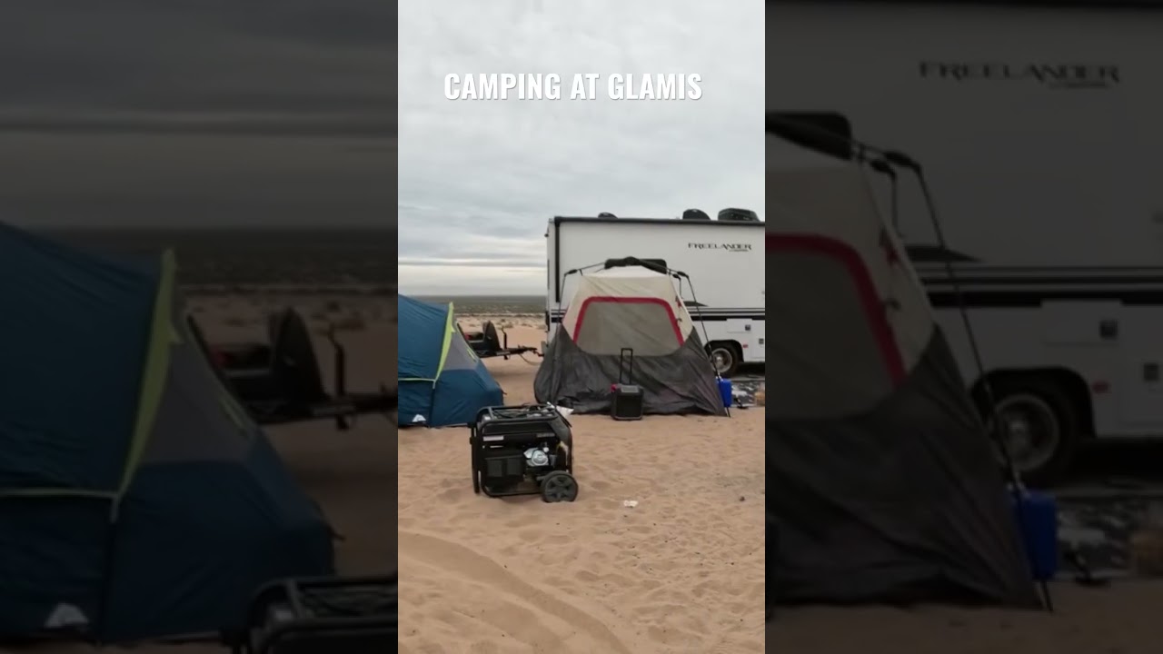 Camping in the dunes: highly recommend #glamis