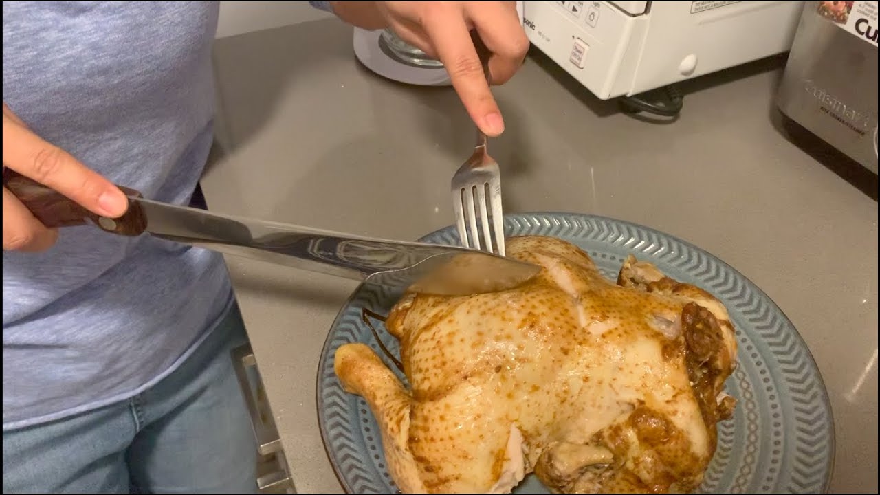 Chinese Whole Chicken Pressure Cook Recipe 电压力锅版盐焗鸡