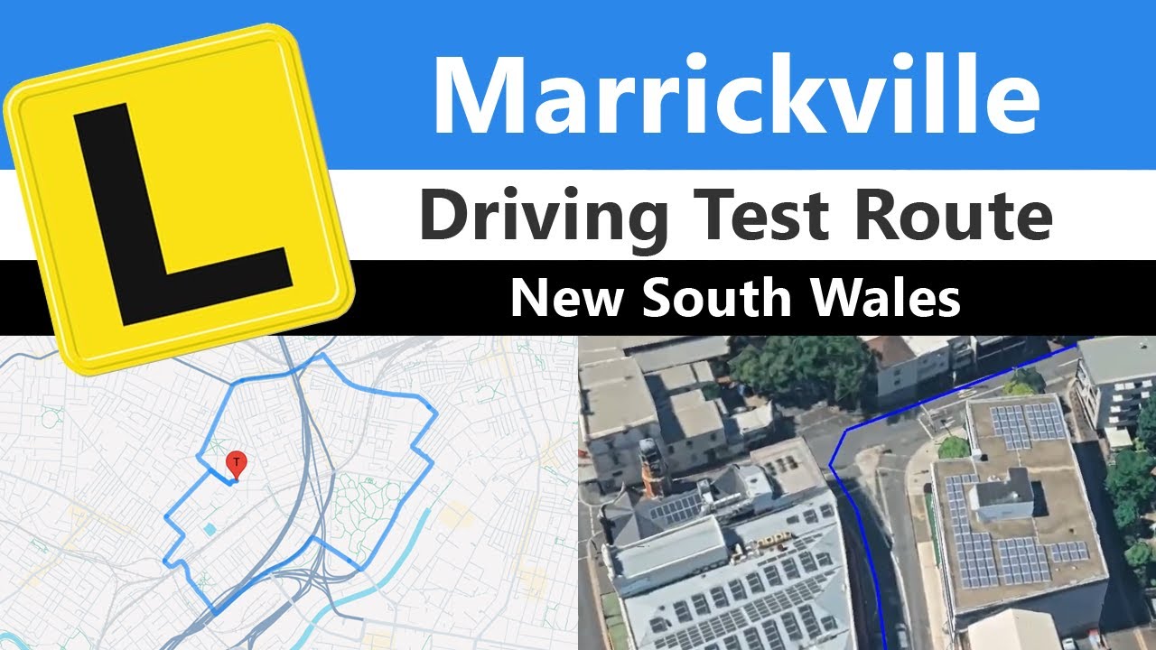 Marrickville Driving Test Route, NSW &ndash; Sample Drive & Free App