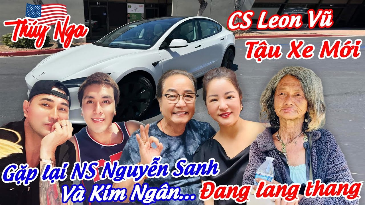 Ca sĩ Leon Vũ tậu xe mới.. gặp lại NS Nguyễn Sanh và Kim Ngân đang lang thang…