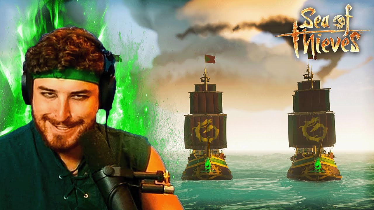 2 галеона против 1 маньяка в Sea of ​​Thieves