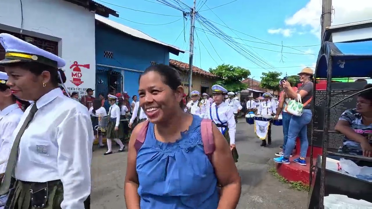 Leon Nicaragua Patria Parade 2024 Raw Footage