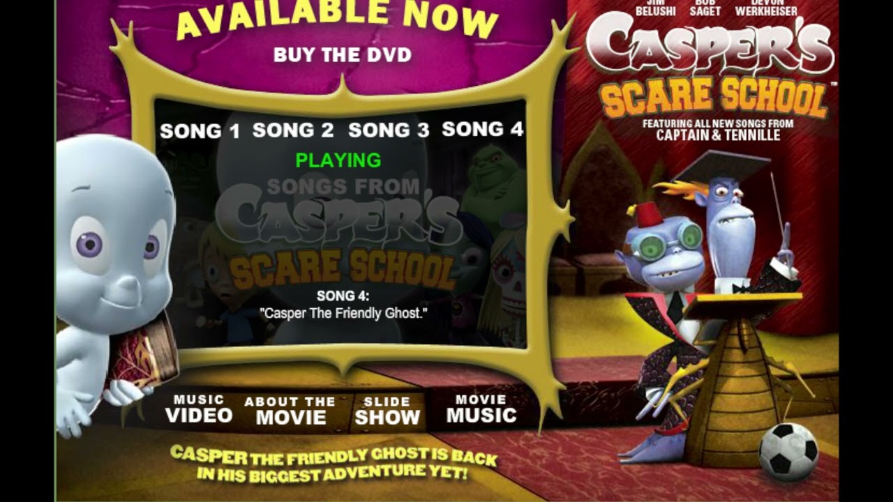 Casper Scare School Movie Music Song 4 Casper The Friendly Ghost