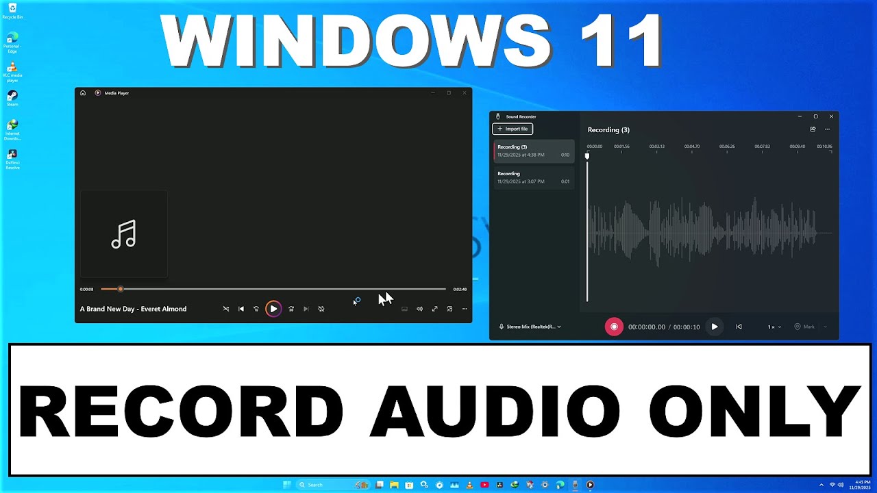 How to Record Desktop Audio on Windows 11 - No Download or Extra Apps Needed!