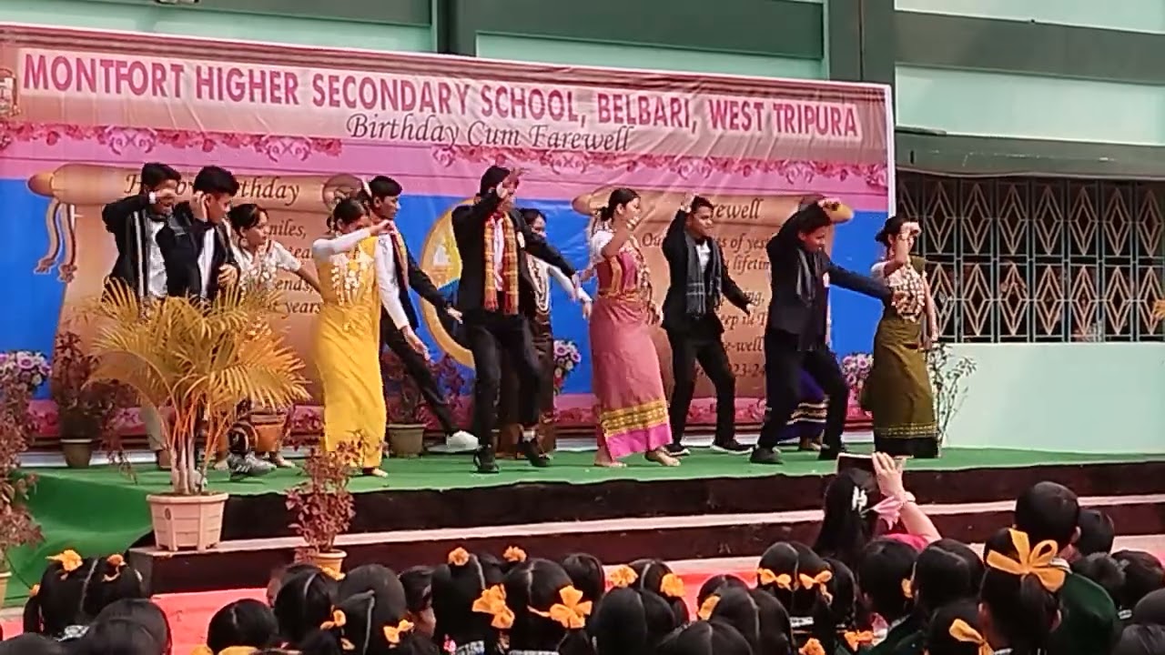 Dance by class 11 students /  / Montfort Hr Sec. School//  Class 12 farewell program  2024//