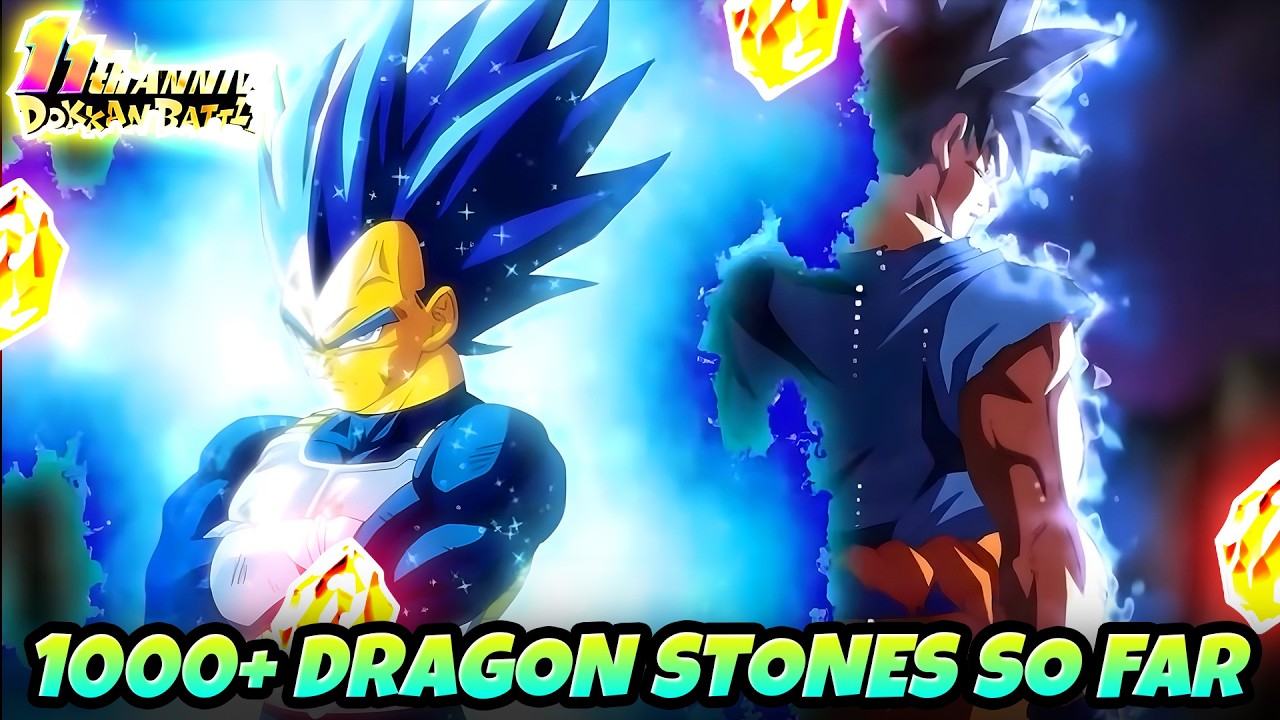 OVER 1000 DRAGON STONES SO FAR?! 11th Anniversary Celebration Review | Dragon Ball Z Dokkan Battle