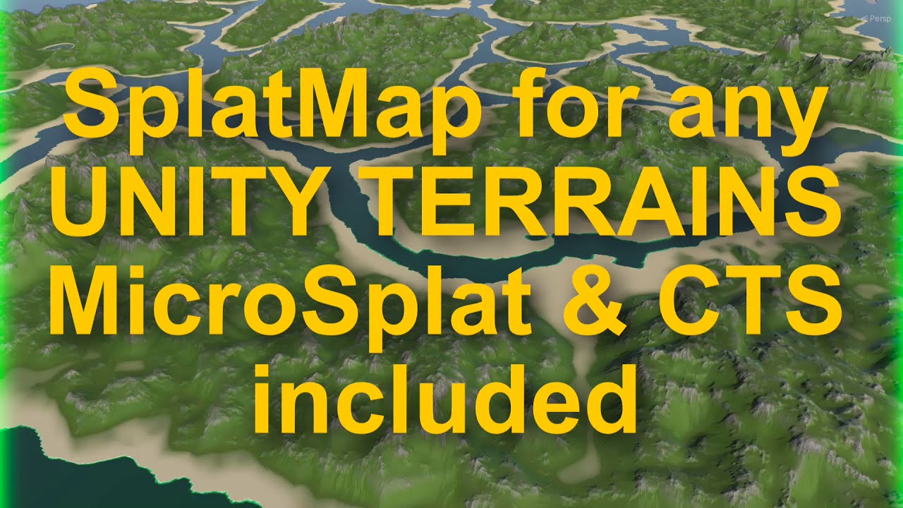 SplatMap for Unity Terrains, MicroSplat & CTS included