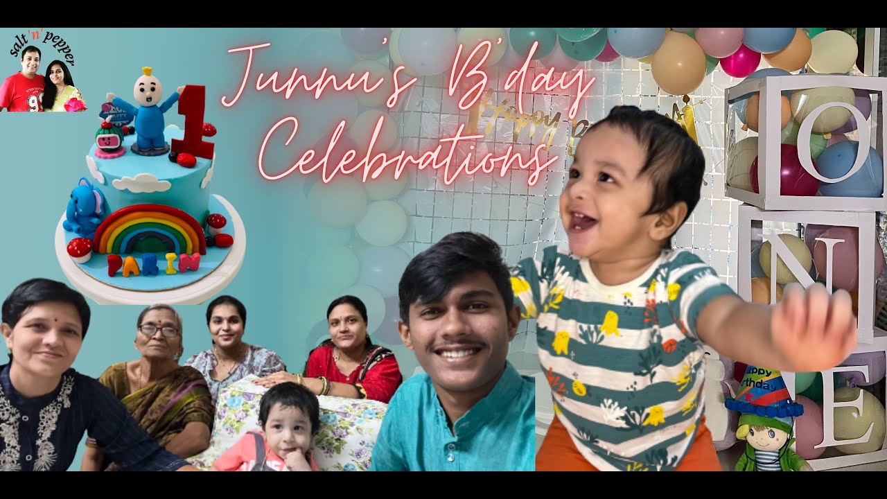 Junnu's Birthday Vlog | 1st Birthday Celebration #birthdaycelebration #decoration #1stbirthday