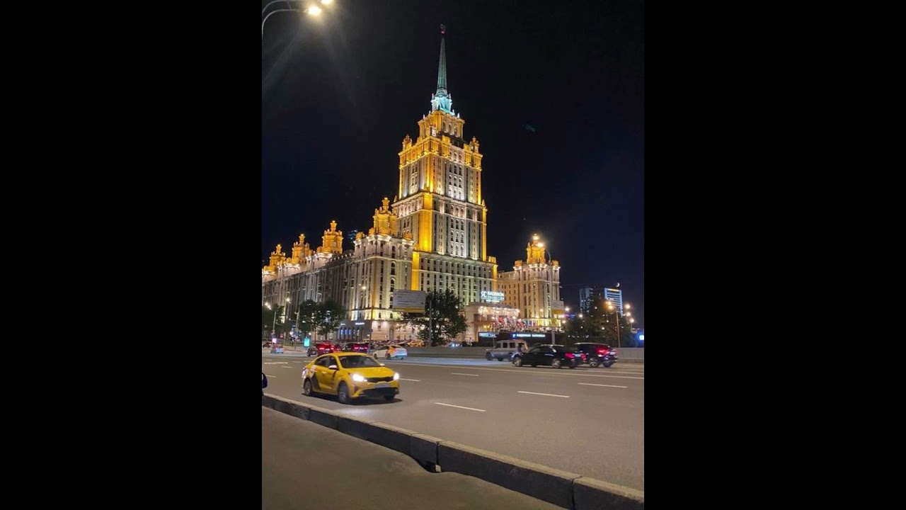 Moscow never sleeps slowed