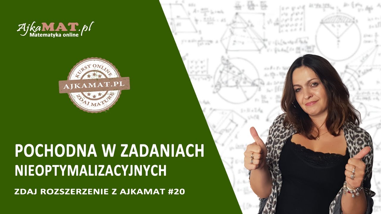 Pochodna funkcji w zadaniach nieoptymalizacyjnych
