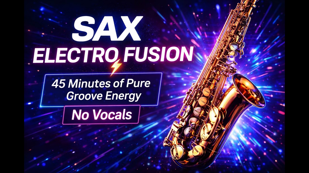SAX ELECTRO FUSION 🎷⚡ 45 Minutes of Pure Groove Energy (No Vocals)