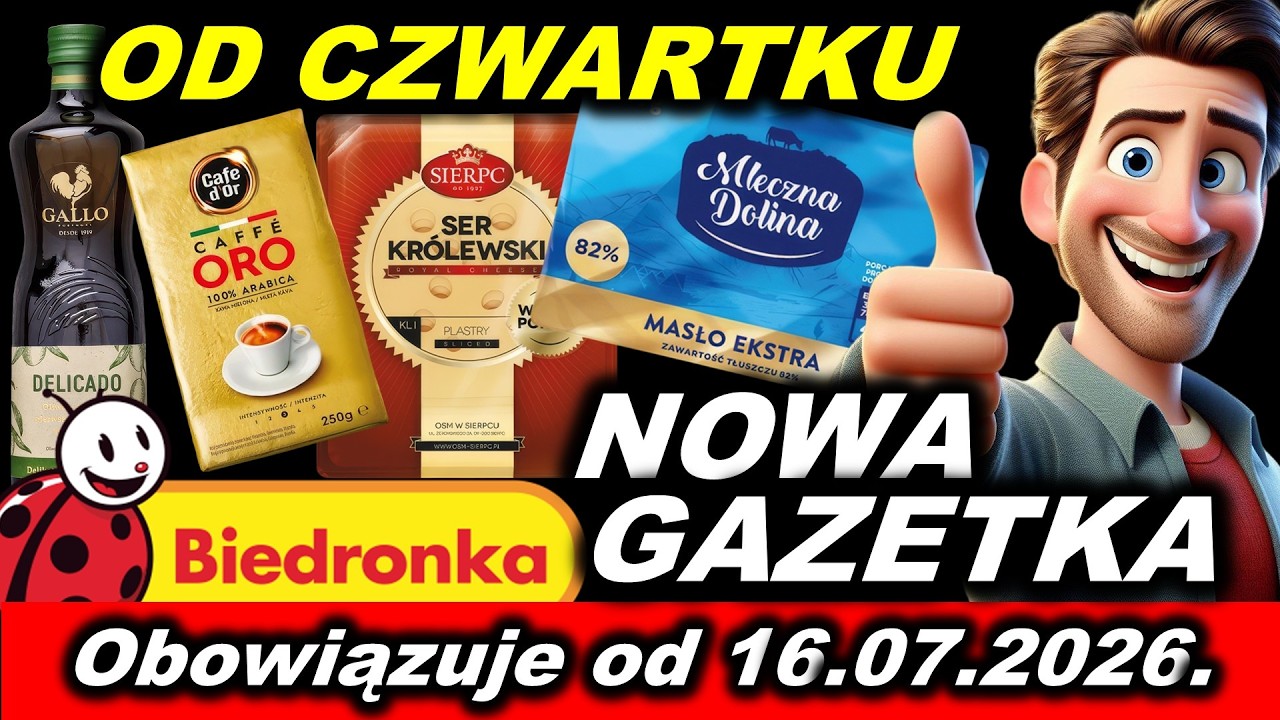 Najnowsza Gazetka BIEDRONKA | Teraz od czwartku 16.07.2026.