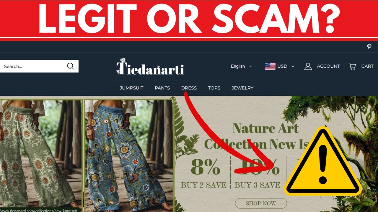 Tiedanarti Clothing Reviews - Is Tiedanarti.com a Scam or Legit Online Store?