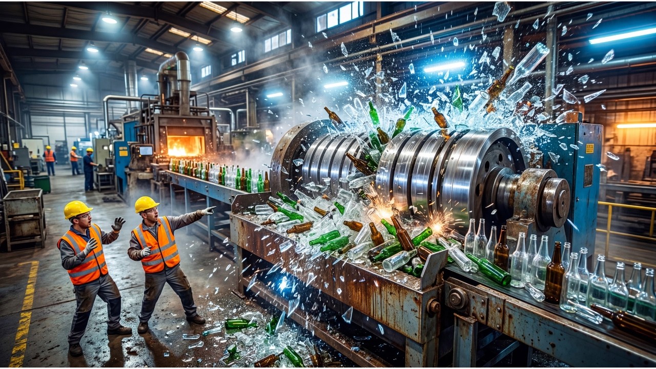 How Glass Bottles Are Made in Factory (Satisfying Process)