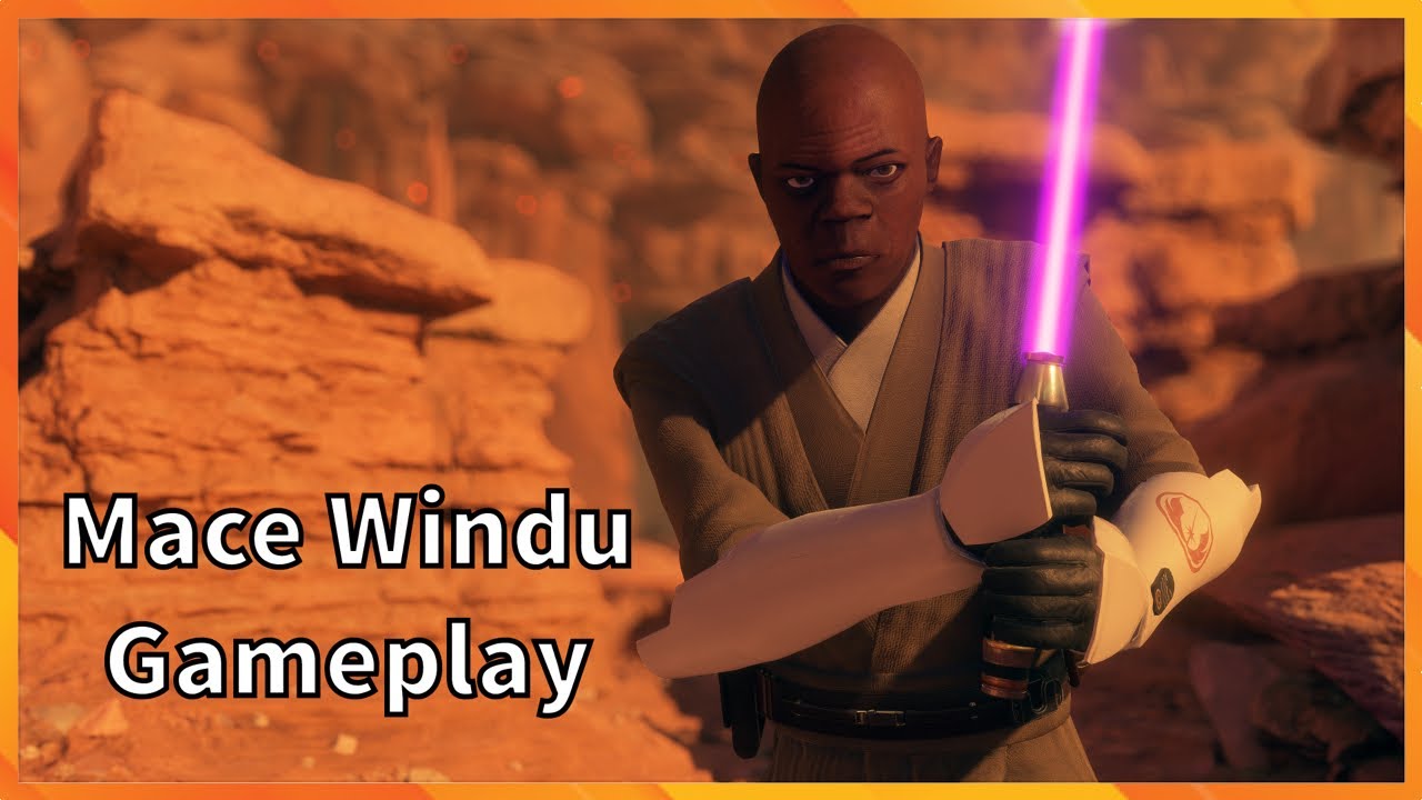 Mace Windu Gameplay Star Wars Battlefront 2