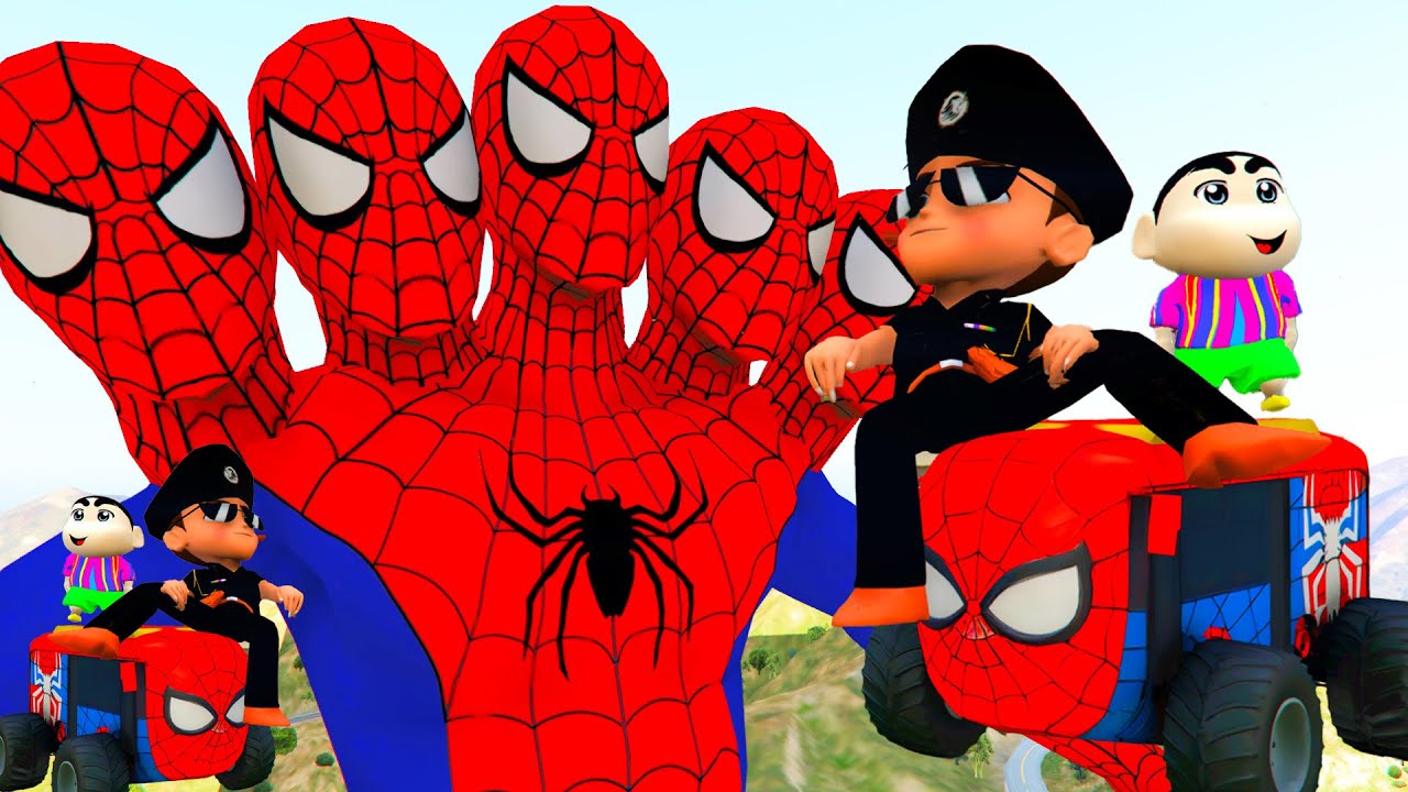 Little Singham Gift Shinchan Spiderman RC Car 1000 Granny Attack #11