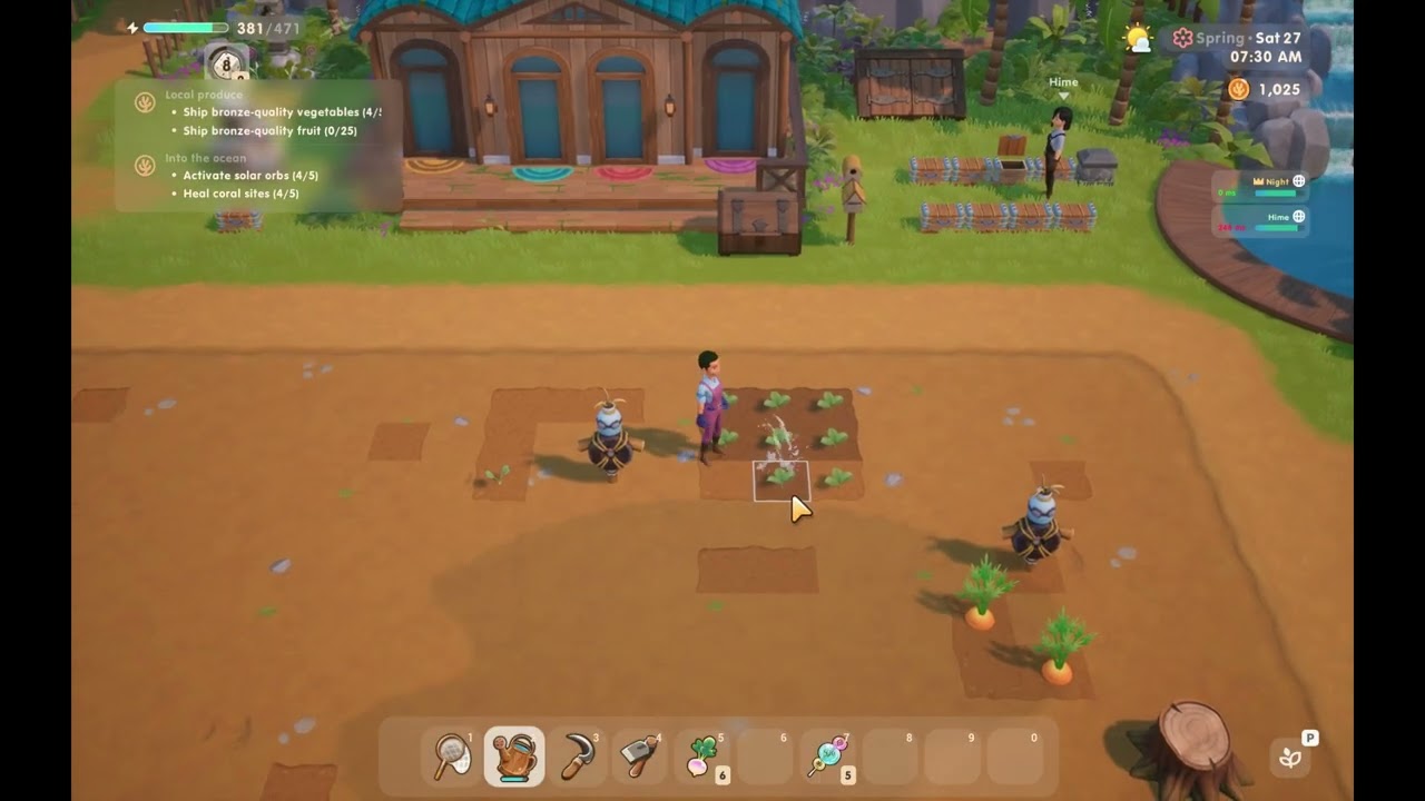 Coral Island 2025 12 09 - Shift Sleeping and Inventory Management