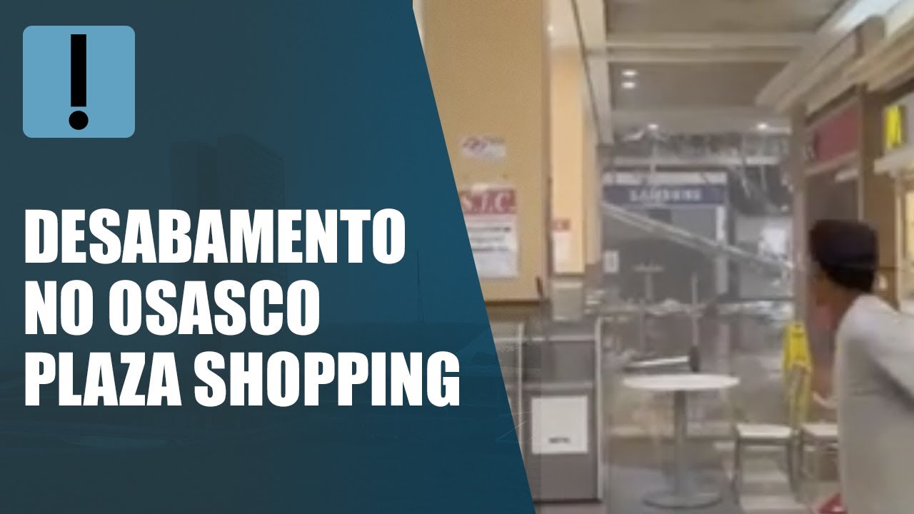 Desaba teto de shopping center em Osasco, São Paulo