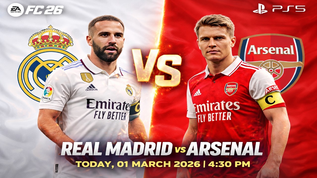 Real Madrid vs Arsenal | EA FC 26 PS5 Gameplay ⚽ 2K