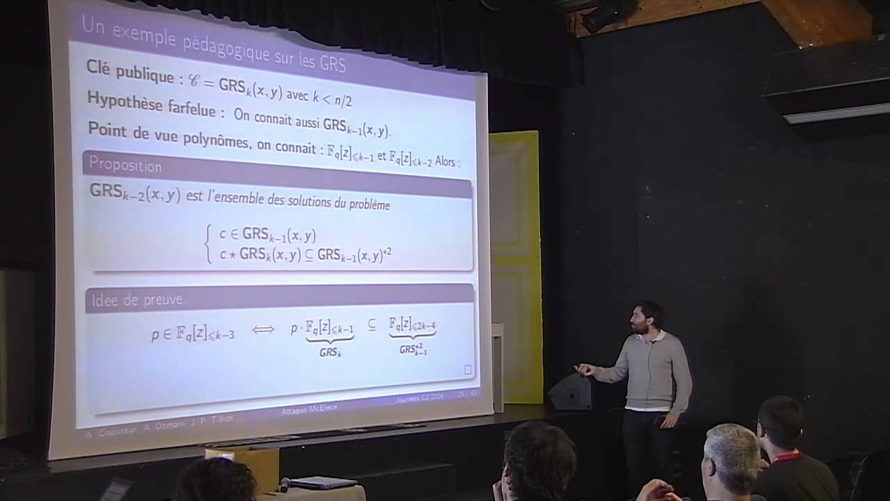 Alain Couvreur - Comment domestiquer les codes de Goppa sauvages?
