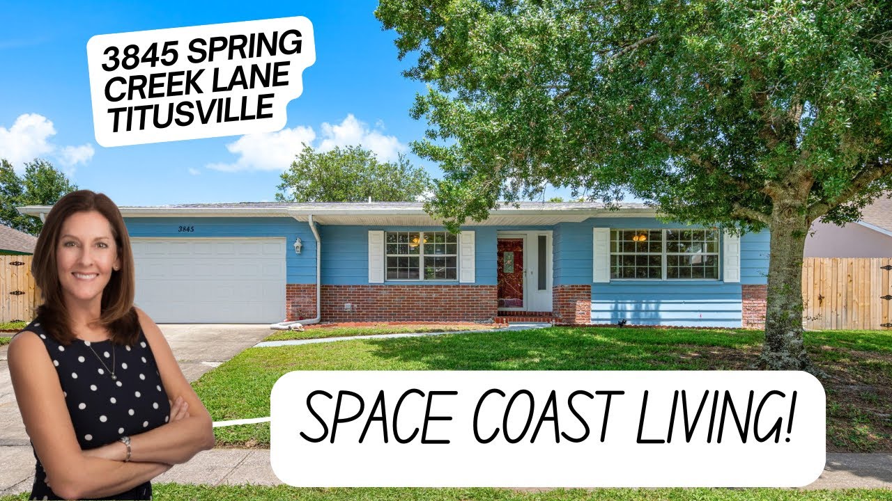 Florida Living! Inside a Beautifully Updated Home in Titusville | 3845 Spring Creek Ln Titusville FL