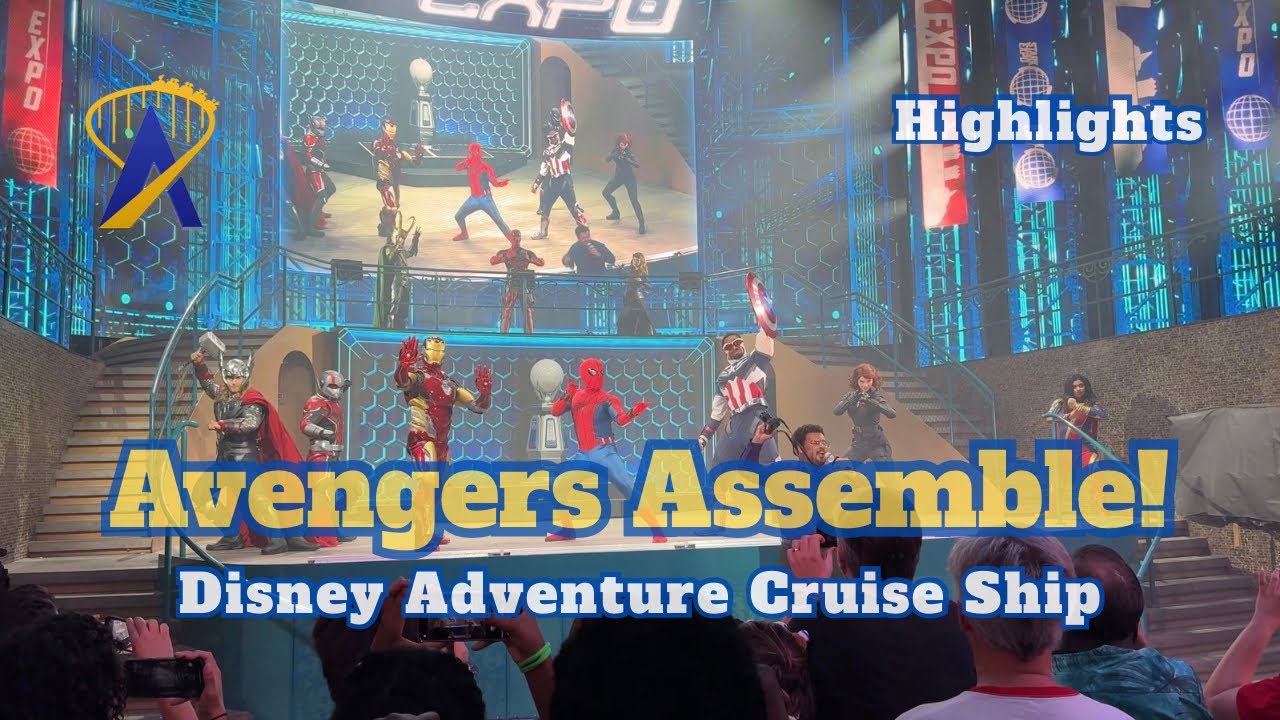 Avengers Assemble! Show from the Disney Adventure Cruise Ship