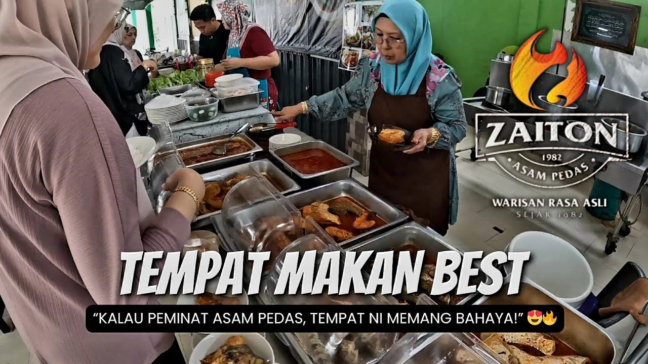 “Hidden Gem Batu Berendam‼️ Kafe Asam Pedas Zaiton Ramai Tak Tahu 😳🔥”