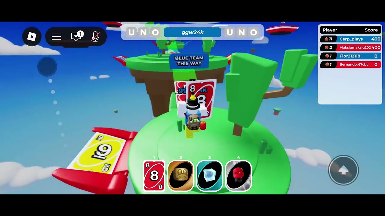 Playing uno bridge clash
