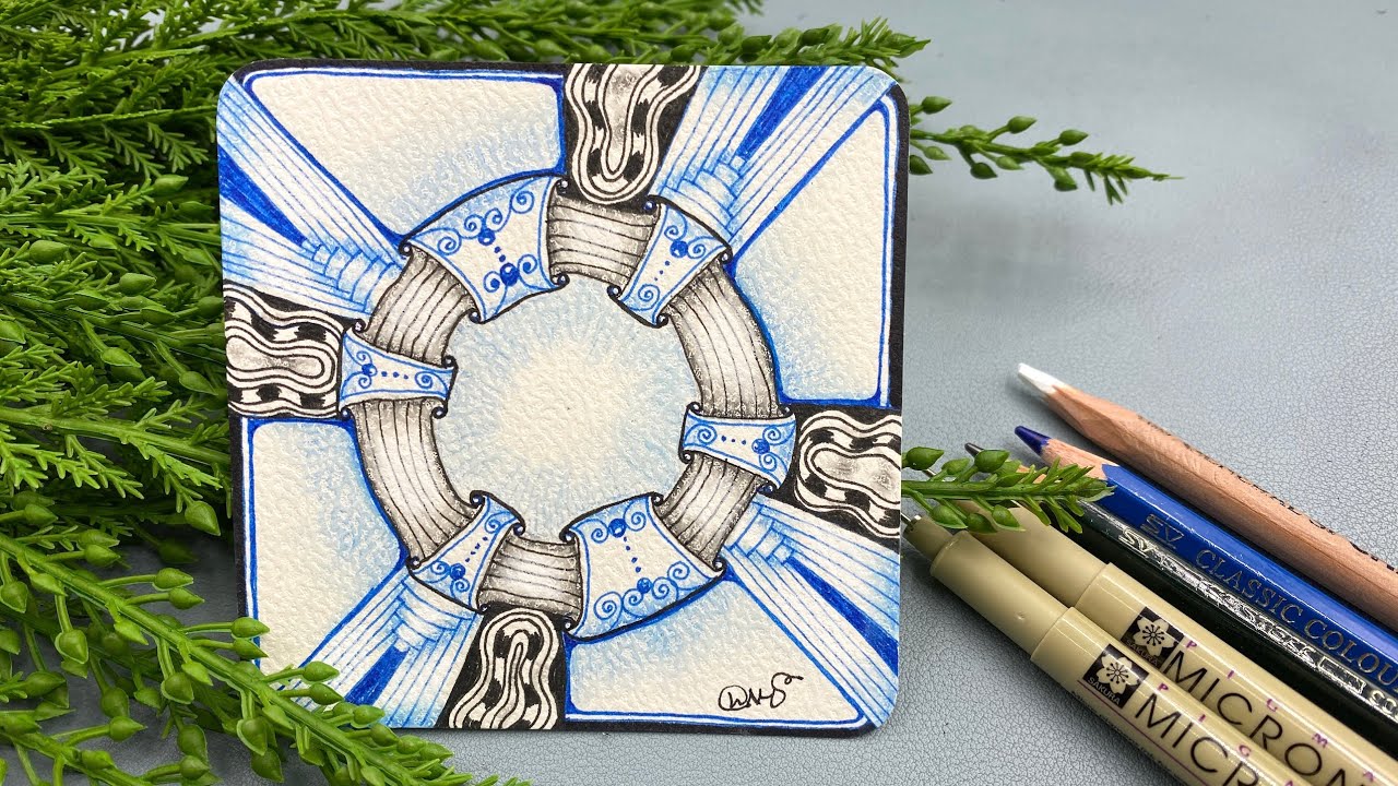 The blue hole Tangle Art EP504