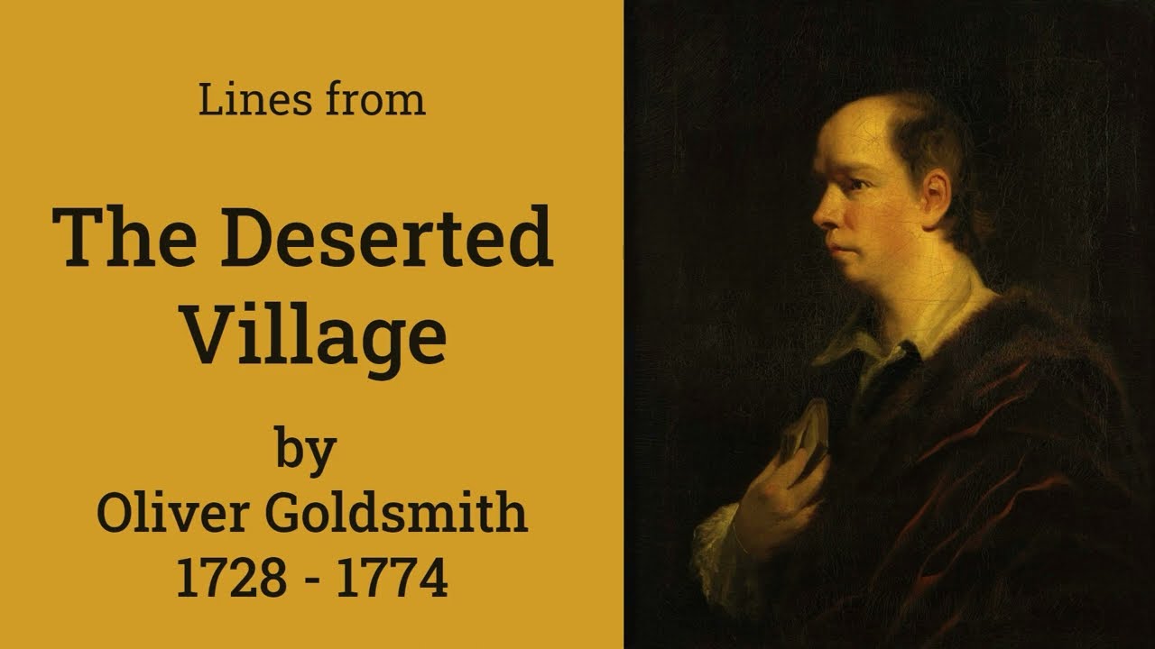 Oliver Goldsmith - The Deserted Village - read by Martin Nutty