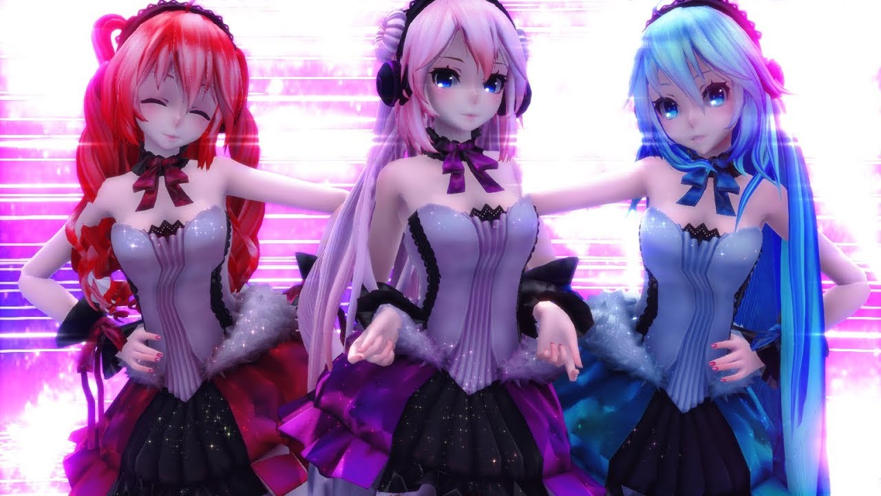 【MMD】TSPS / Twinkle Snow Powdery Snow // Miku (ミク), Luka (ルカ), Teto (テト) //