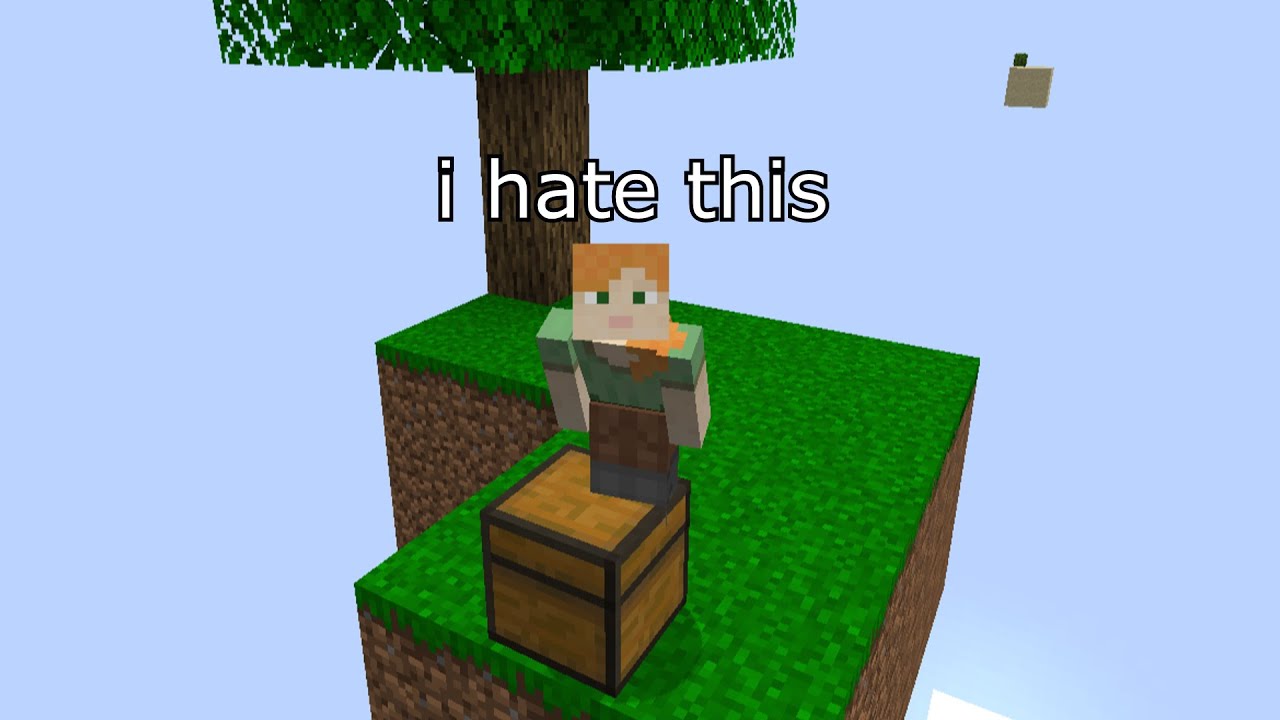 i play minecraft skyblock for the first time ever