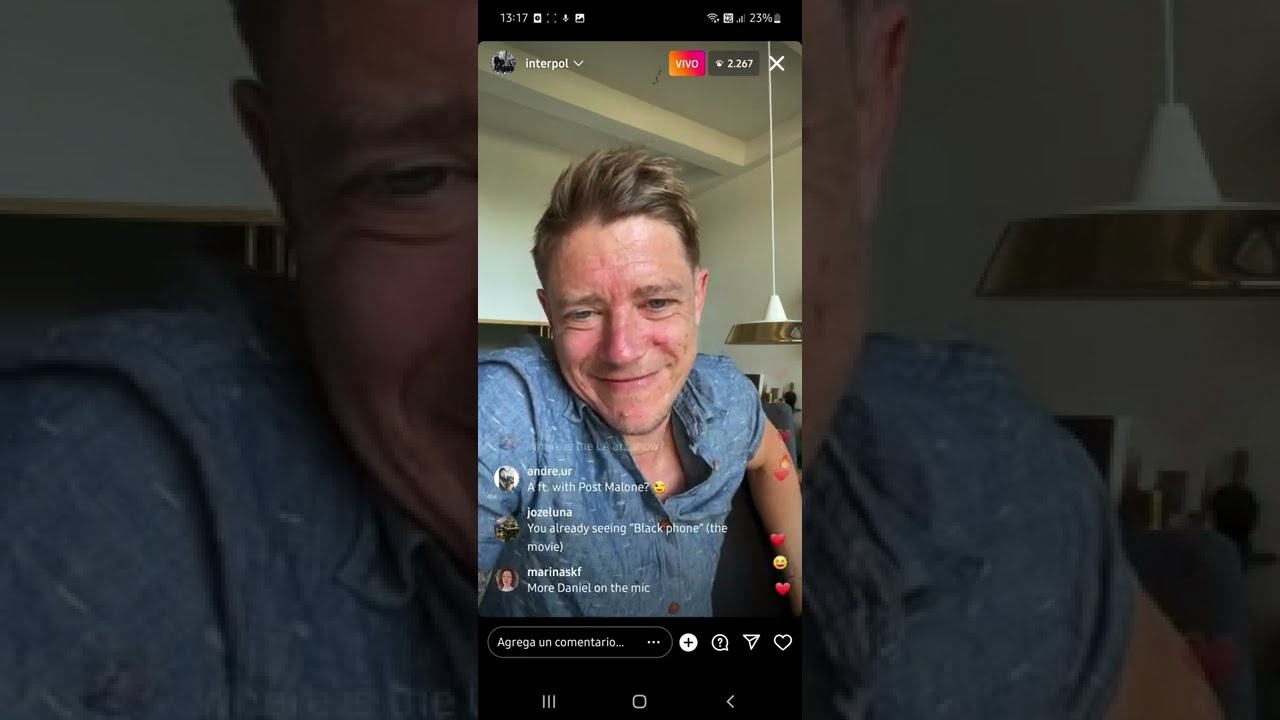 Paul Banks (Interpol) instagram live