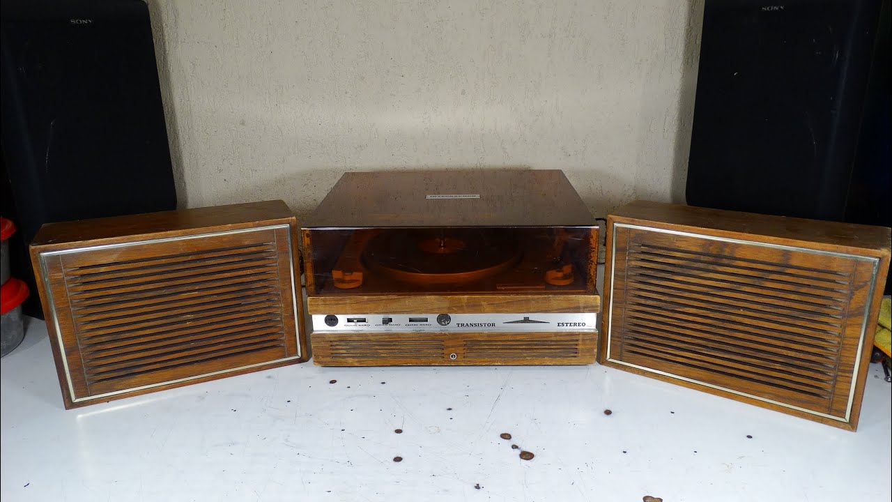 TOCADISCOS TURNTABLE INTEGRAPHON 8W36T ARGENTINA 1970 RESTAURACION P1