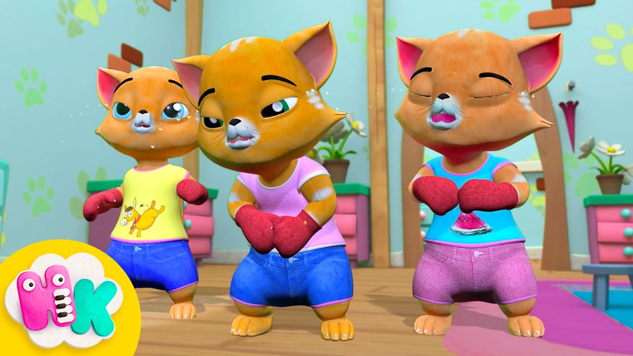 Trois Petits Chatons 😻 | HeyKids Comptines pour bébé | Animaj Kids