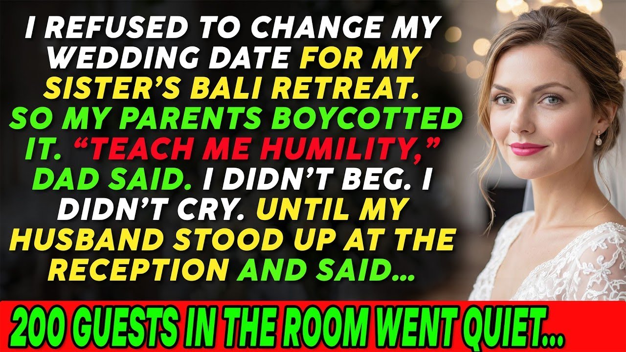 My Parents Boycotted My Wedding When I Refused To Change My Wedding Date For My Sister's Vacation