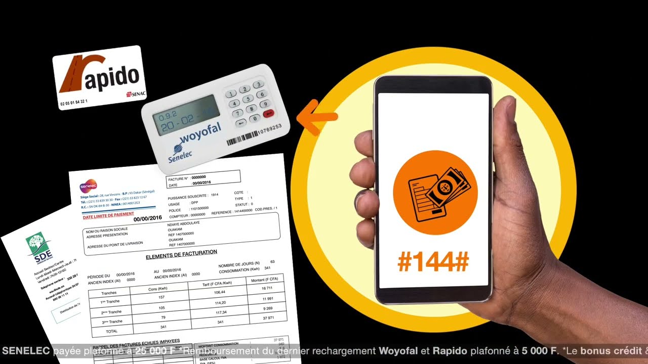 Publicit&eacute; Orange Money pour tout achat de Rapido