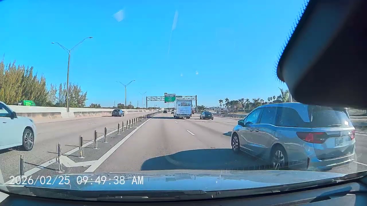 Dashcam Captures the Most UNHINGED Highway Moment of the Year