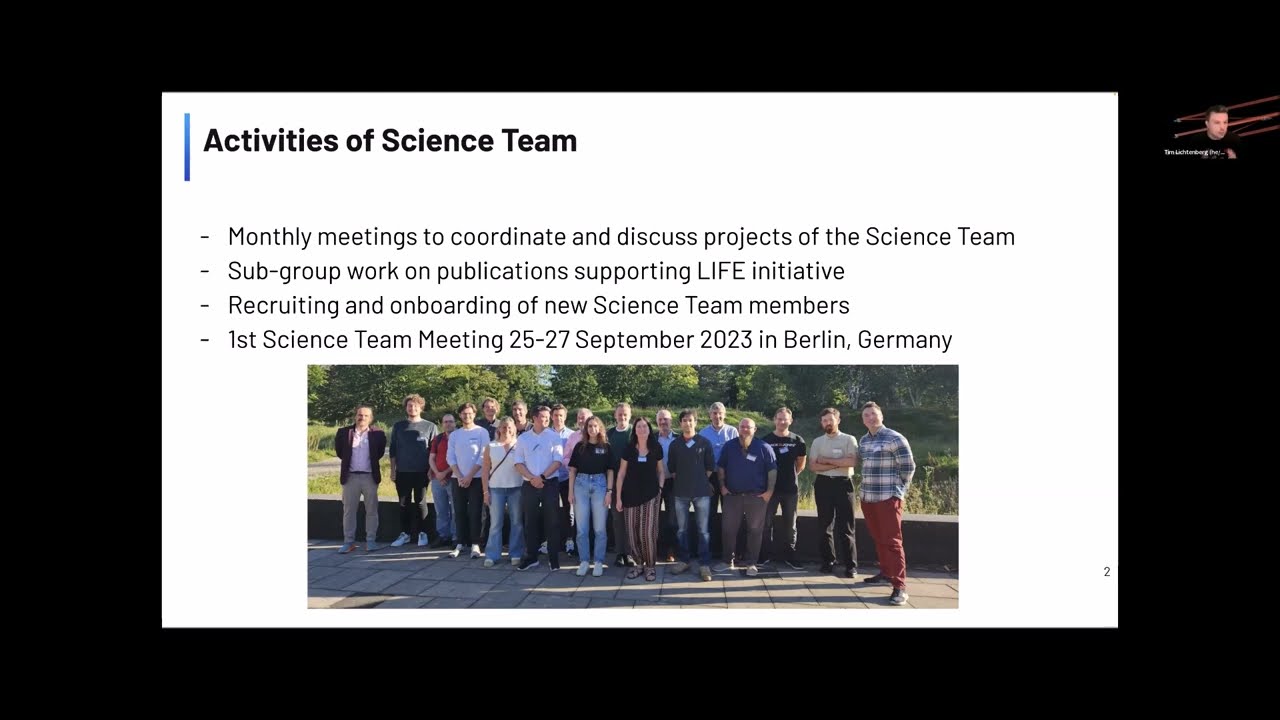 LIFE Science team update all hands 2023