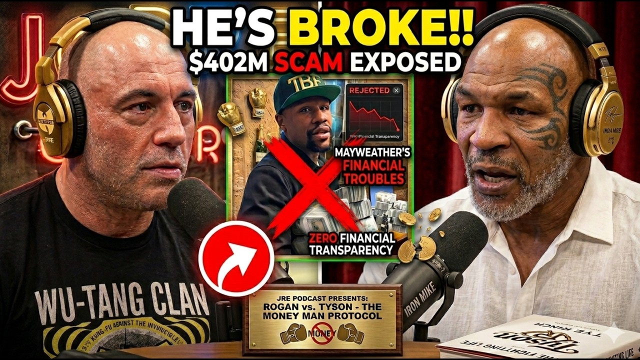 “HE’S BROKE!!” Joe Rogan & Mike Tyson EXPOSE Mayweather’s Financial TROUBLES After $402M Scam