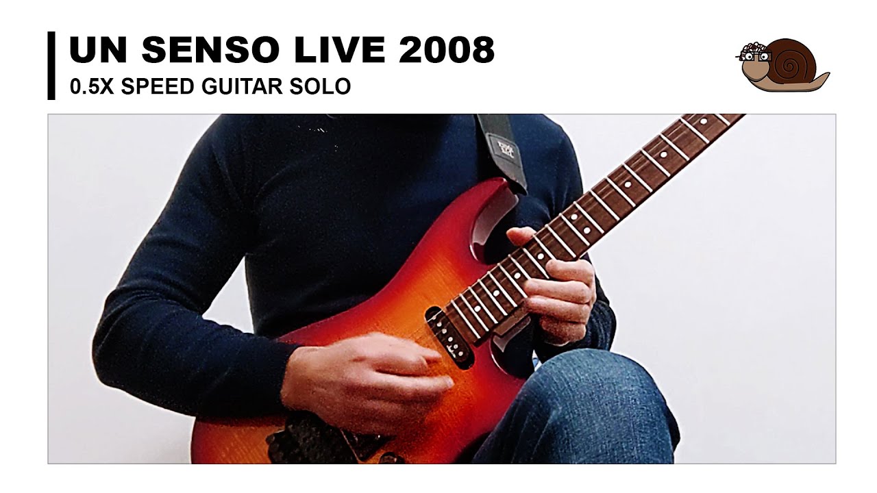 Un Senso (Vasco Rossi) Stef Burns Guitar solo 0.5x speed - Live Bologna 2008